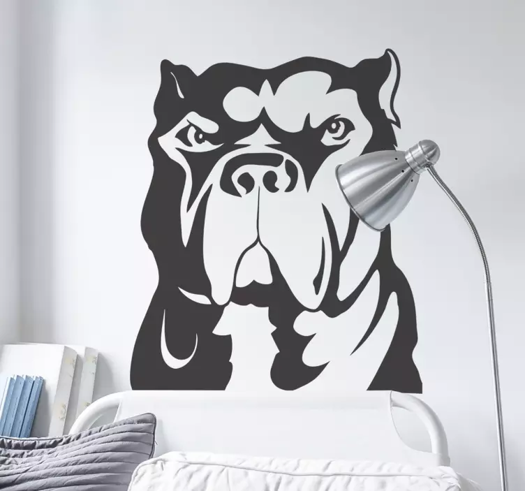 Pitbull Dog Wall Sticker - TenStickers