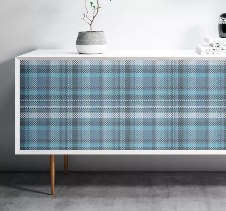 Plaid Pattern Surface object sticker - TenStickers