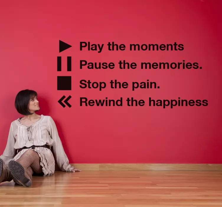 Play The Moments Wall Sticker - TenStickers