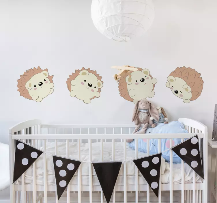 Porcupine pattern wall sticker - TenStickers