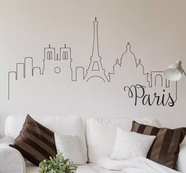 Postcards from Paris Wall Stickers - TenStickers