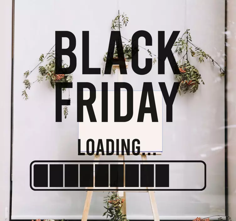 Promotional Sale Loading Black Friday sticker - TenStickers