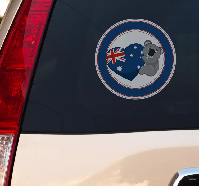 Proud Aussie country car Sticker - TenStickers