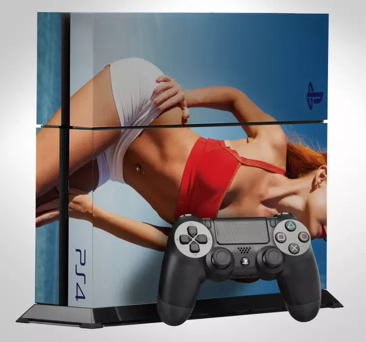 PS4 sexy girl ps4 vinyl skin - TenStickers