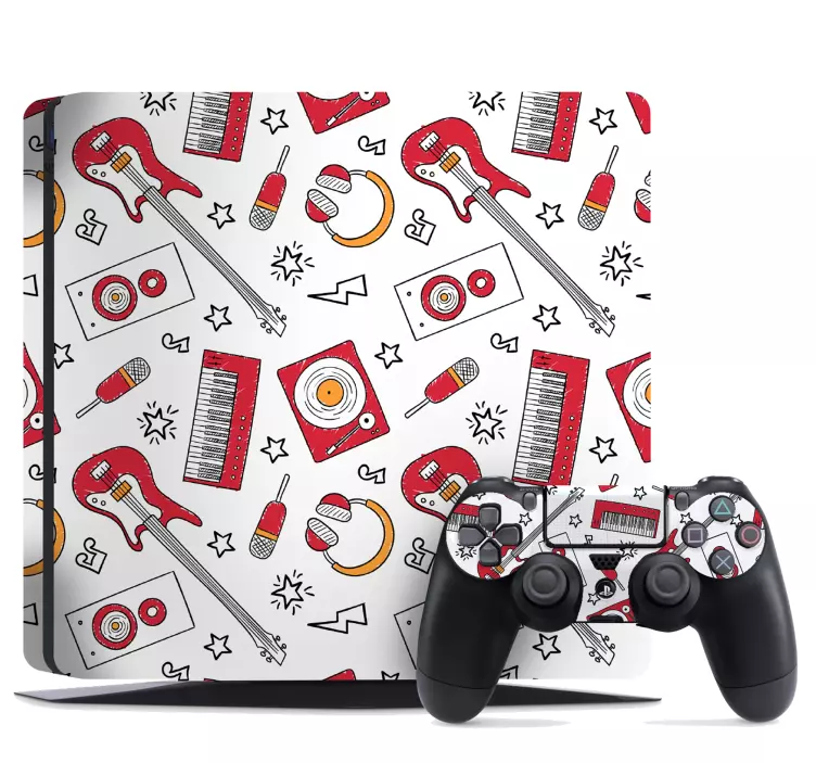 Ps4 skin musical elements pattern - TenStickers