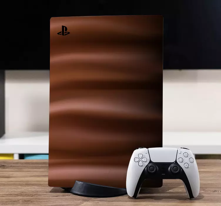 Ps5 skin brown wave design - TenStickers