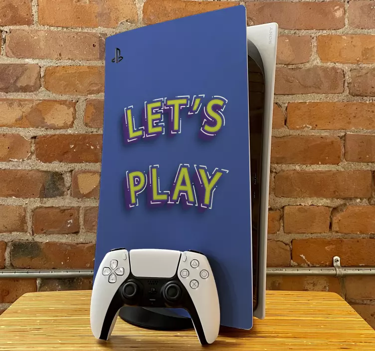 Ps5 skin let’s play design - TenStickers