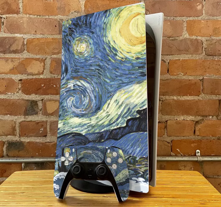 Ps5 skin starry night scene - TenStickers