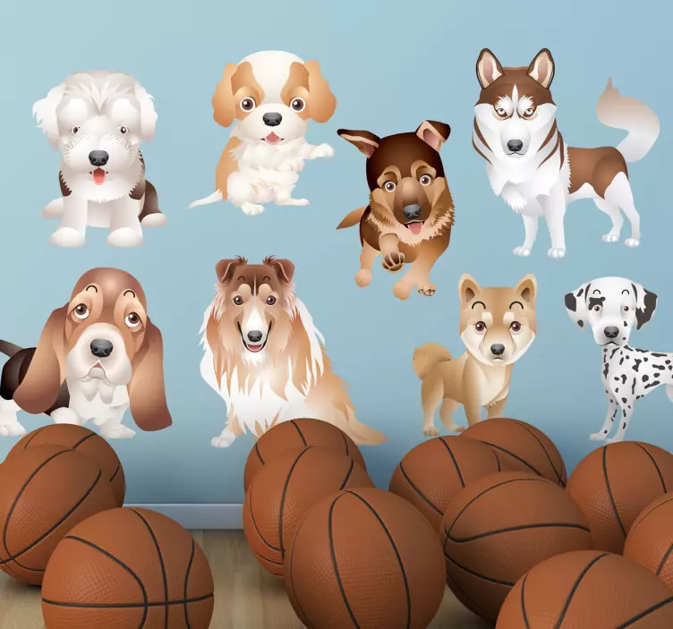 Puppy Club Sticker Collection - TenStickers