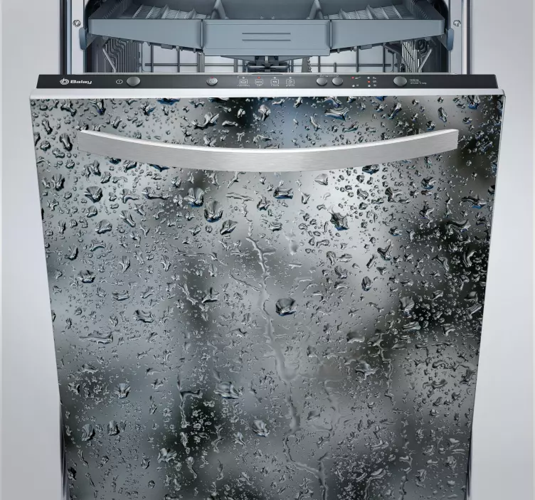Raindrops Dishwasher Sticker - TenStickers