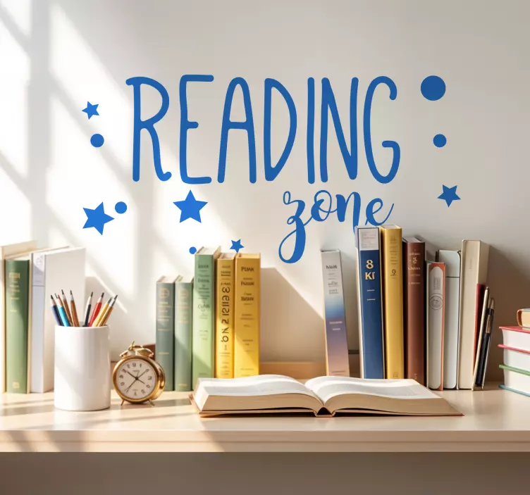 Reading zone teenage wall sticker - TenStickers