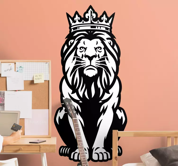 Regal Lion Emblem sticker - TenStickers