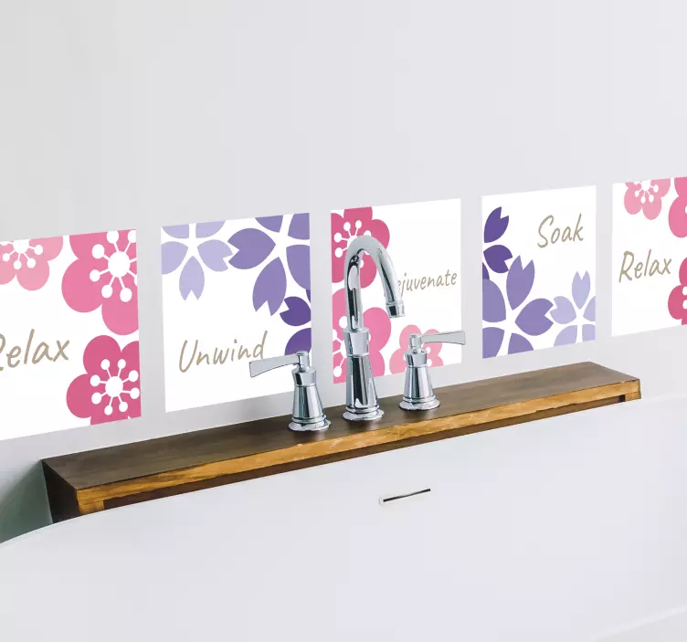 Relaxation Bathroom Sticker - TenStickers