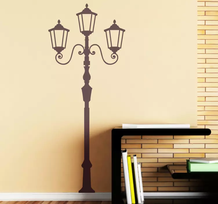 Retro Lamp Wall Sticker - TenStickers