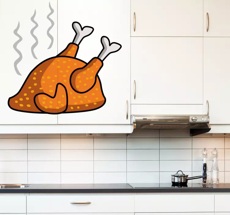 Roast Chicken Decal - TenStickers