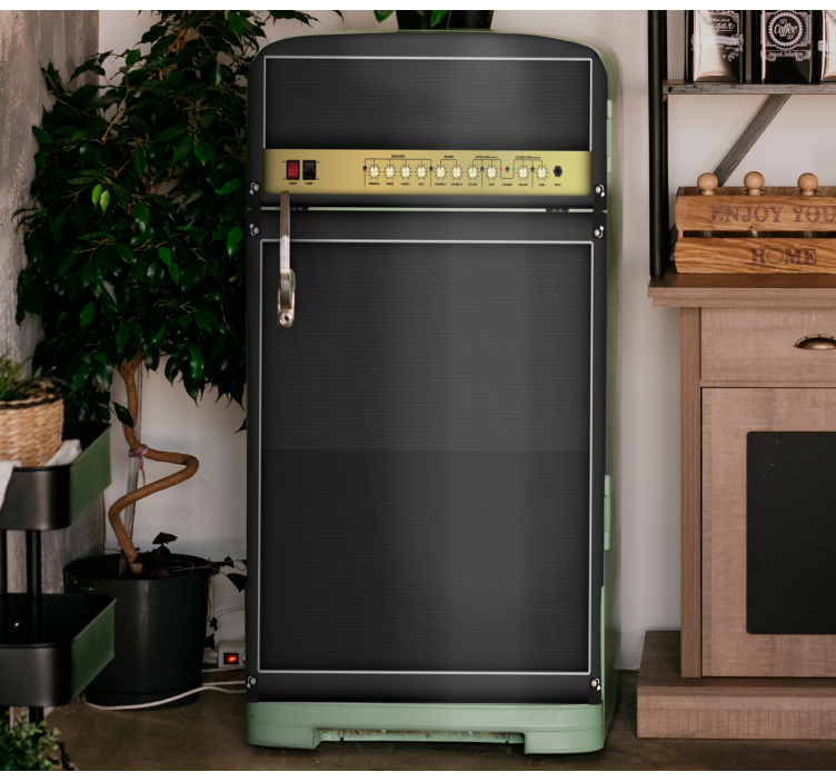 Rock guitar amplifier fridge sticker - TenStickers