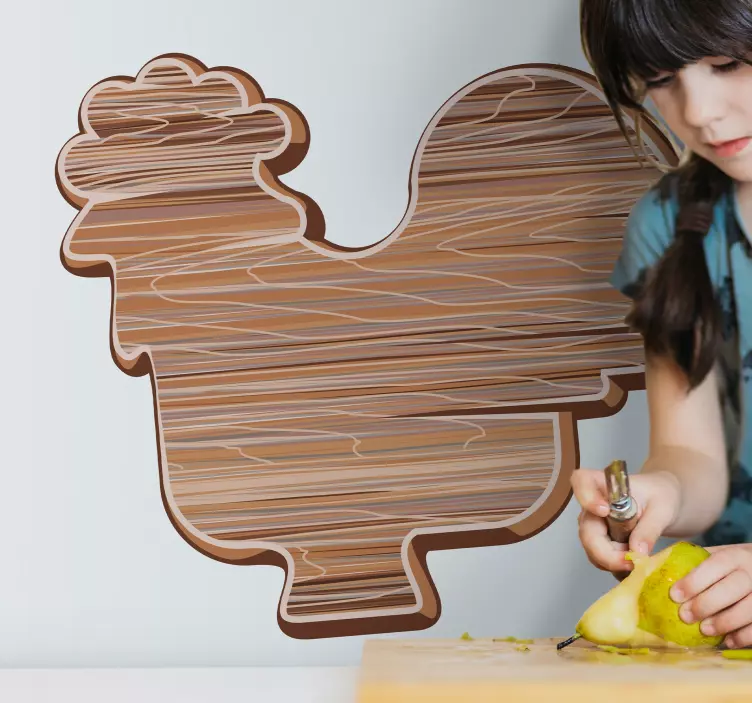 Rooster Kitchen Accent farm animal sticker - TenStickers