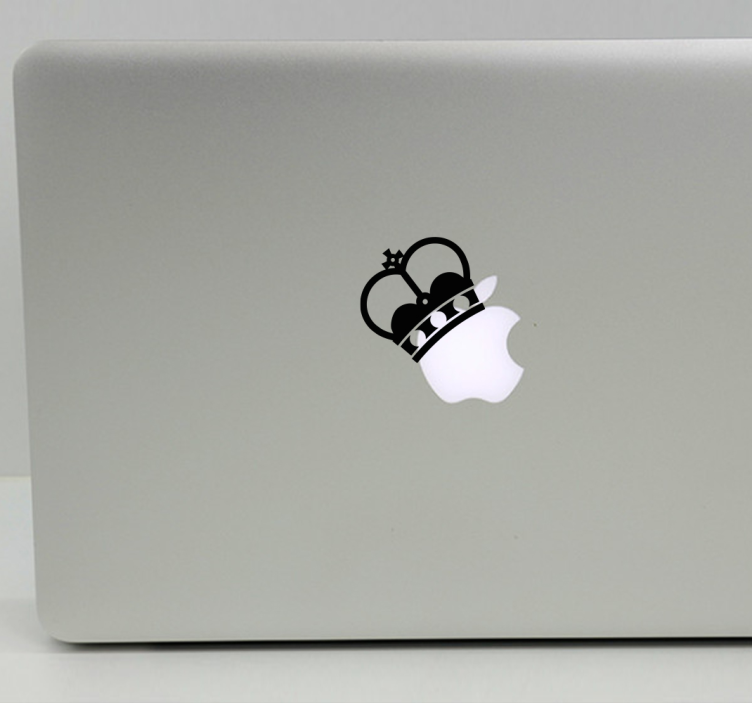 Royal crown laptop sticker - TenStickers