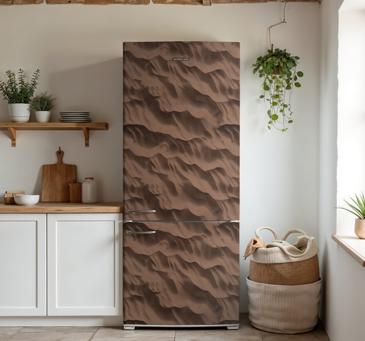 Sand texture fridge sticker - TenStickers