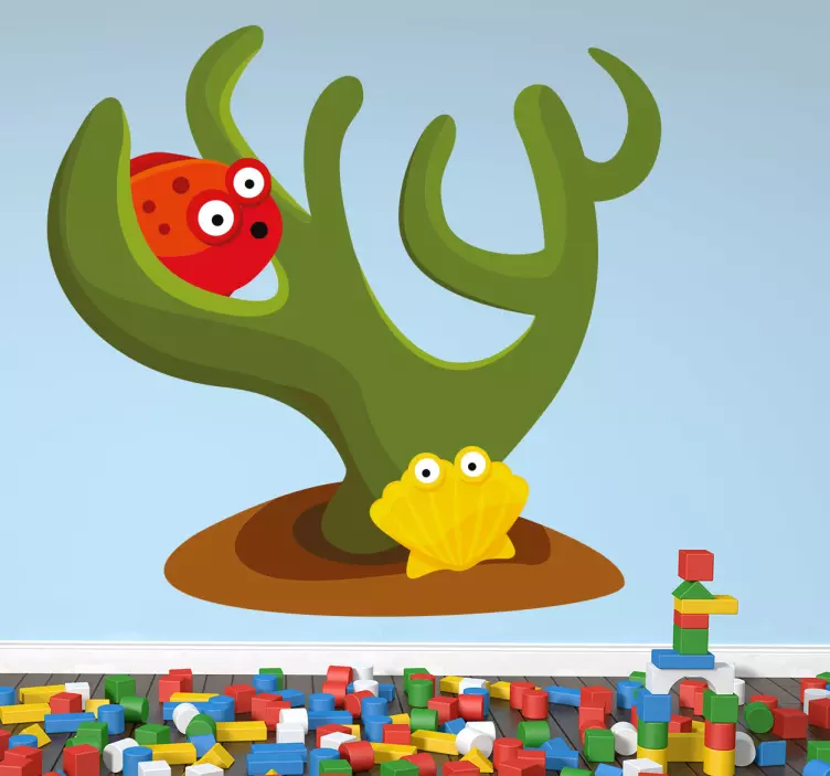Seabed Creatures Kids Sticker - TenStickers
