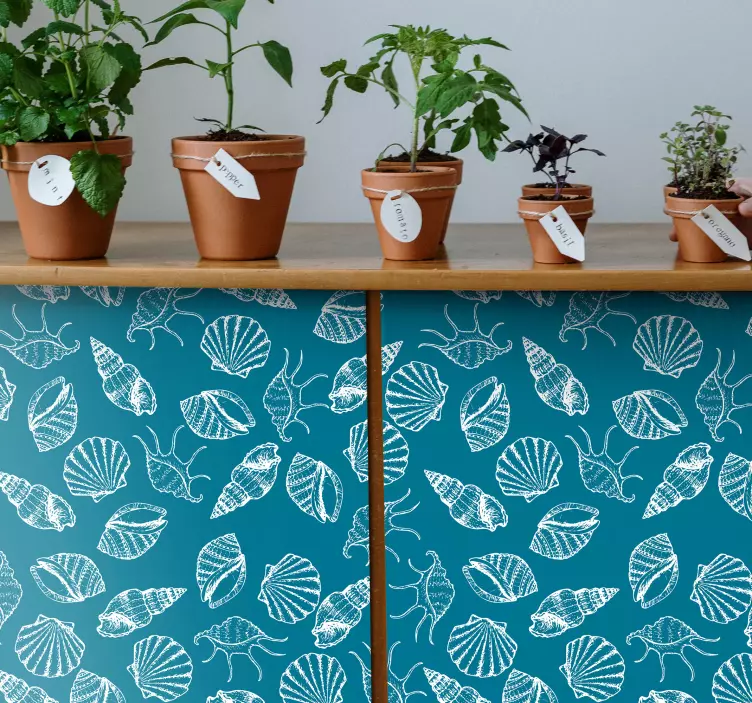 Seashell animals furniture sticker - TenStickers