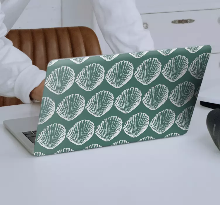 Shell Motif Arrangement laptop skin - TenStickers