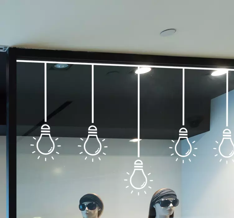 Shop window sticker for hanging light installations - TenStickers