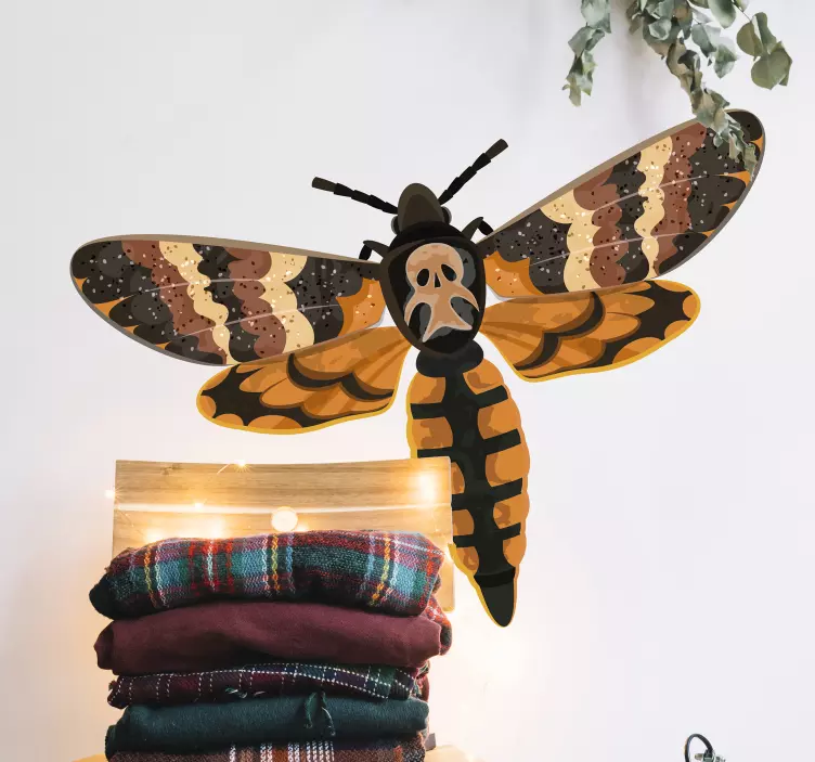 Skull sphinx insect sticker - TenStickers