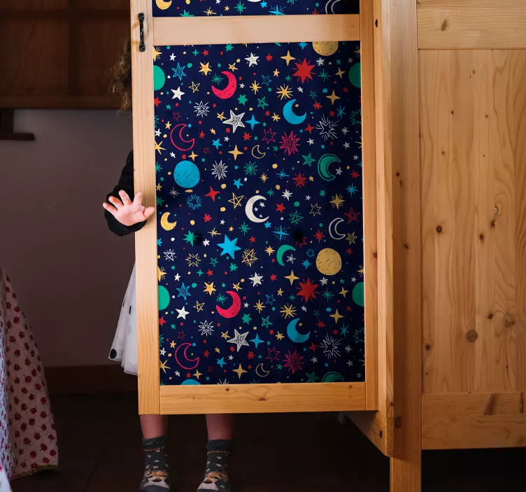 Sky full of stars space wall sticker - TenStickers