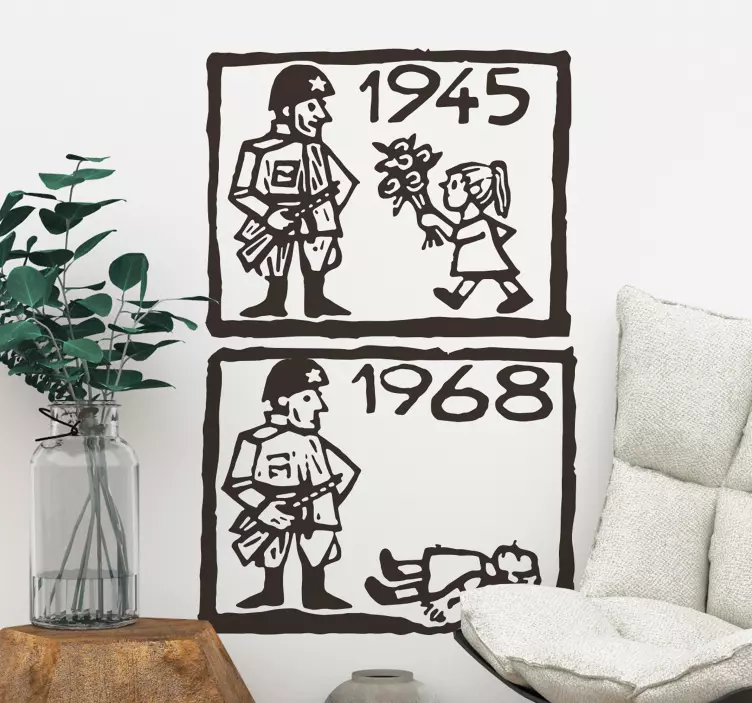 Soldier Historical Contrast wall sticker - TenStickers