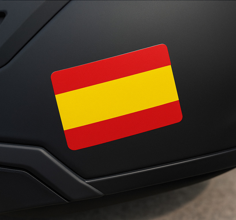 Motorbike sticker spain flag for helmet - TenStickers