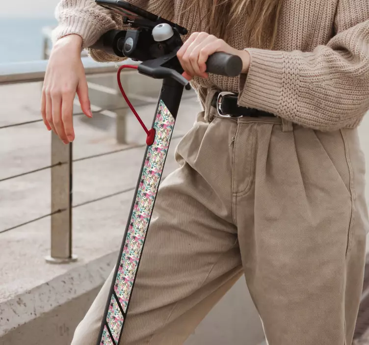 Splash paint scooter sticker - TenStickers