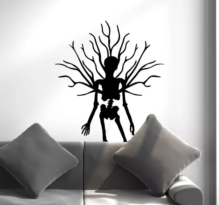 Spooky Skeleton Figure fairytale wall sticker - TenStickers