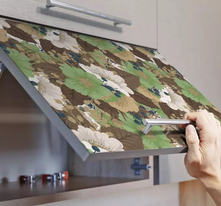 spring bouquet furniture sticker - TenStickers