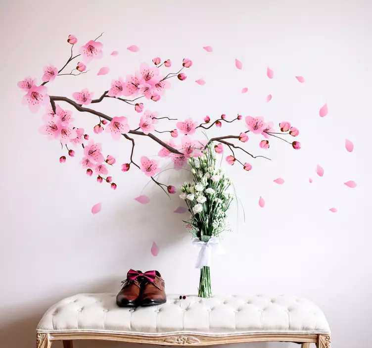 Spring flower wall sticker - TenStickers