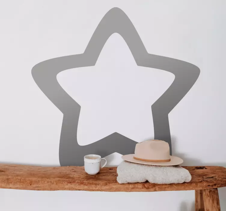 Star Shape Frame wall sticker for kids - TenStickers