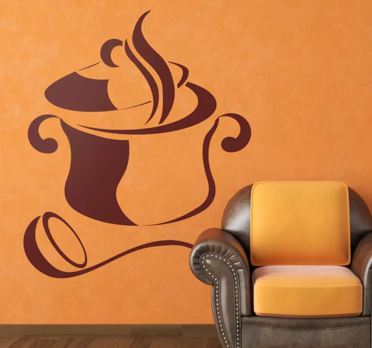 Steaming Pot Wall Sticker - TenStickers