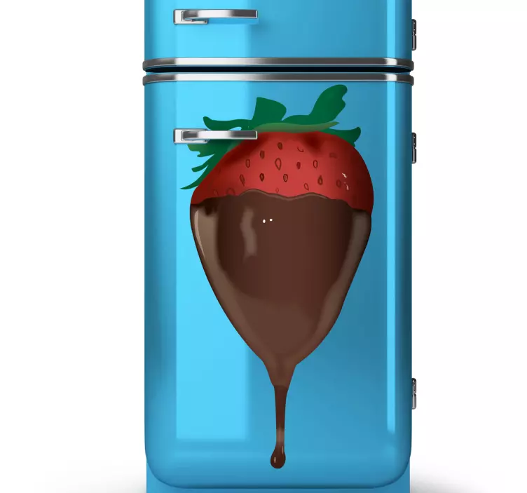 Strawberry & Chocolate Sticker - TenStickers