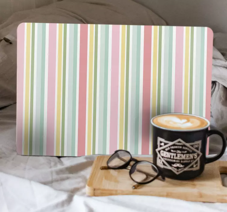 Striped Color Pattern laptop skin - TenStickers