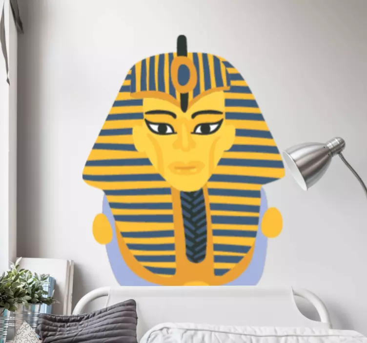 Stylized Pharaoh Figure wall art sticker - TenStickers