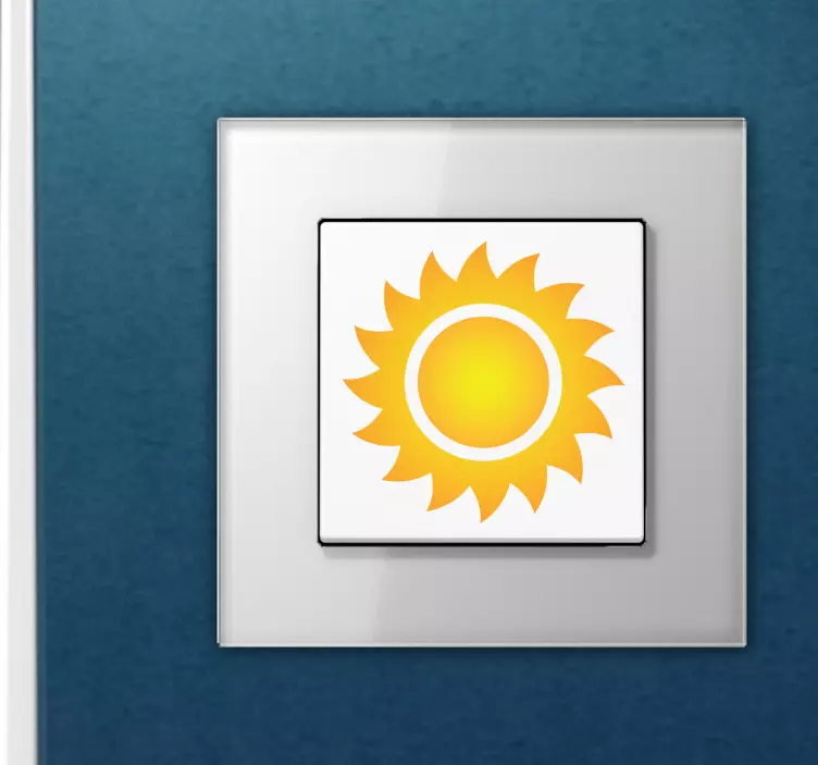 Sunshine Switch Sticker - TenStickers