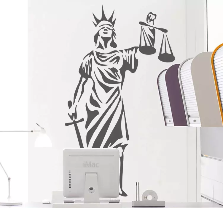 Symbol of Justice Sticker - TenStickers