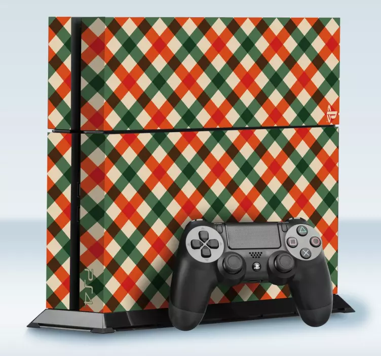 Tablecloth Pattern PS4 Skin - TenStickers