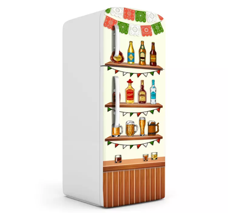 Tequila  fridge vinyl sticker - TenStickers