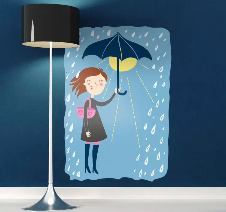 The Rain Doesn't Bother Me Wall Sticker - TenStickers