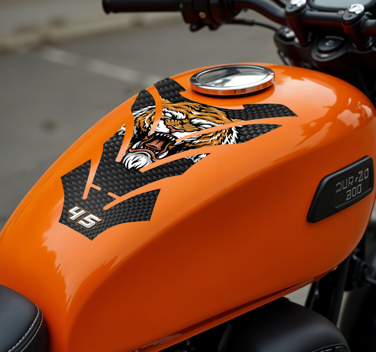 Tiger motorbike sticker - TenStickers