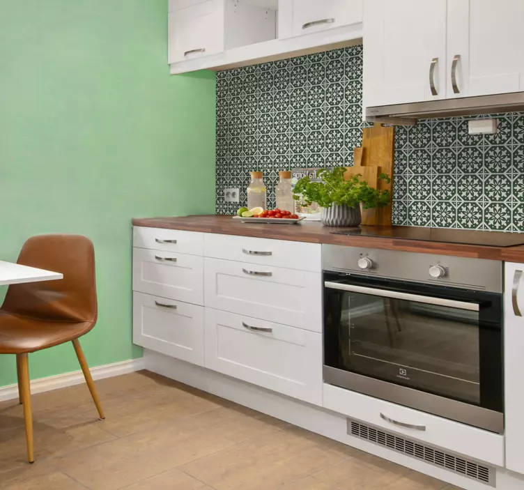 Tile sticker elegant botanical design - TenStickers