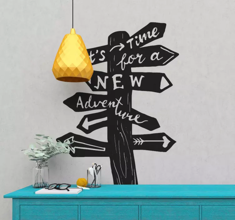 Travel sign vintage stickers - TenStickers