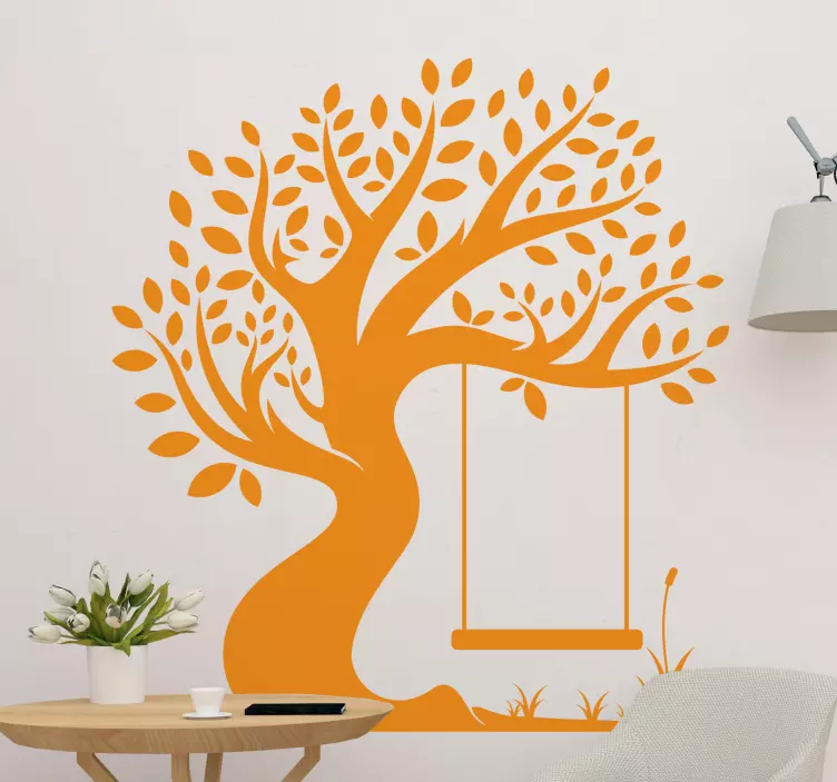 Tree of Life with swing tree wall sticker - TenStickers