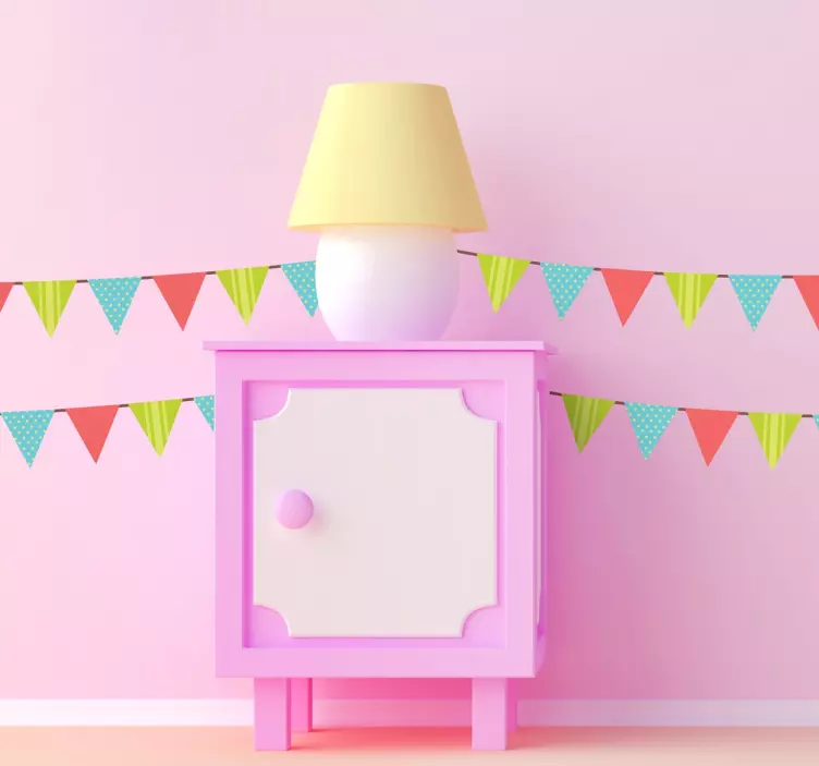 Triangle Bunting Banners Decal - TenStickers